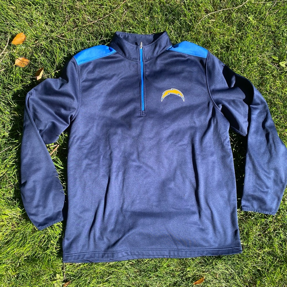 San Diego Chargers Mens XL  zip Pullover Athletic NFL Team Sweatshirt EUC